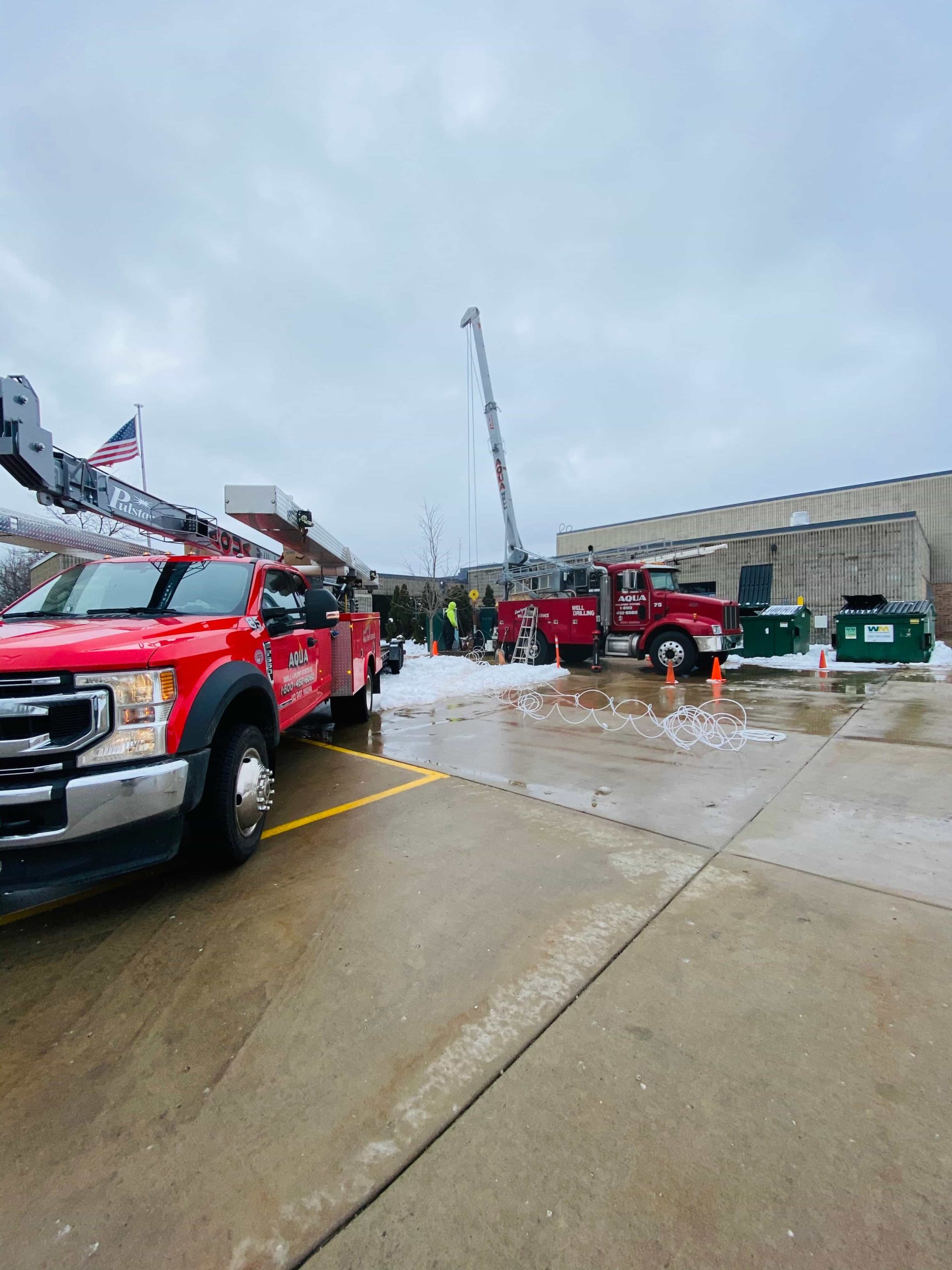 Commercial well equipment supported by Aqua certified water system operators