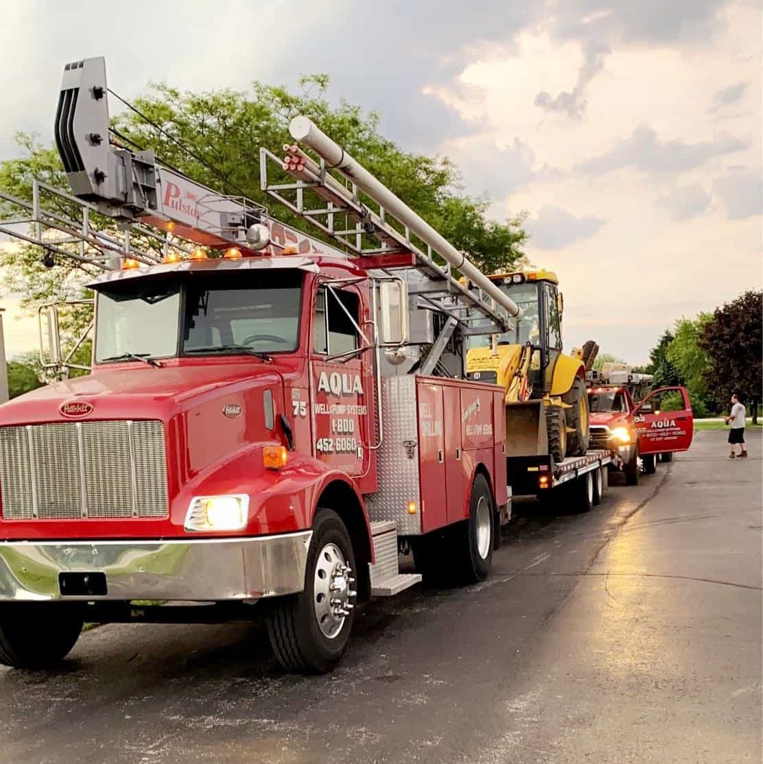 Aqua well truck and trailer